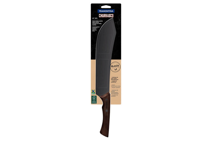 Couteau à viande Tramontina Churrasco lame noire style dao