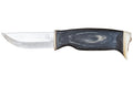Couteau Arctic Legend Hunter's Knife AL965 artisanal lame 9cm manche en bois teinté noir + étui en cuir