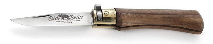 Couteau artisanal Old Bear S lame inox 7cm manche noyer avec virole