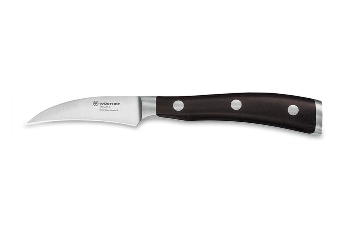 Couteau bec d'oiseau Wüsthof Ikon forgé 7cm en bois de grenadille