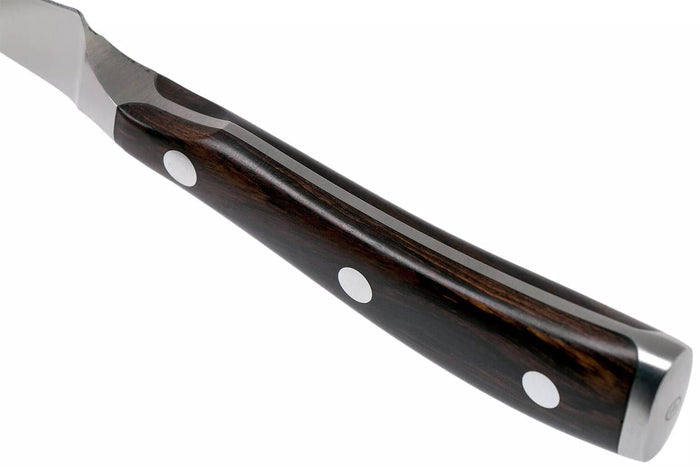 Couteau bec d'oiseau Wüsthof Ikon forgé 7cm en bois de grenadille