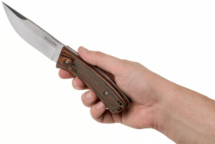 Couteau Black Fox BF.741 lame 11,4cm manche en bois de pakka avec étui