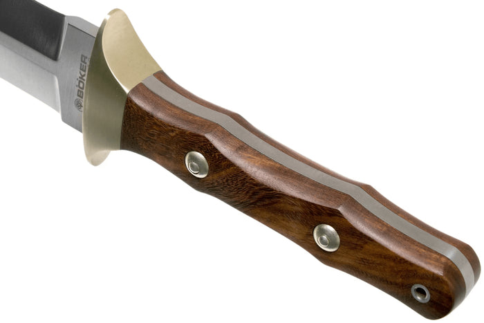 Couteau Böker Arbolito Colmillo Guayacan 02BA918G lame en acier 25cm manche en bois de Guayacan + étui en cuir