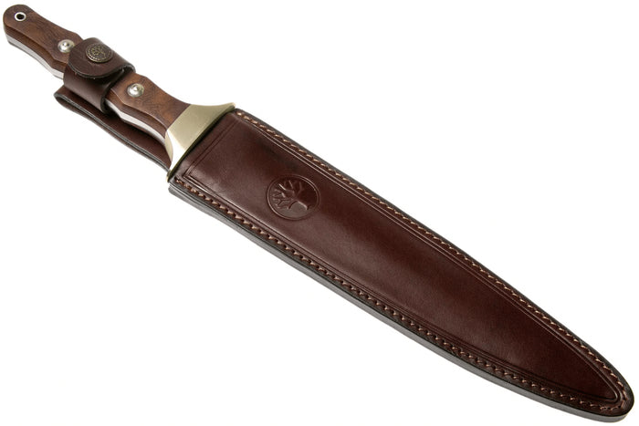 Couteau Böker Arbolito Colmillo Guayacan 02BA918G lame en acier 25cm manche en bois de Guayacan + étui en cuir