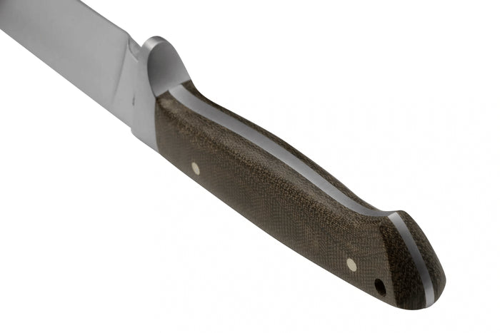 Couteau Böker Arbolito Hunter 02BA351M lame en acier 12cm manche en micarta vert + étui en cuir noir