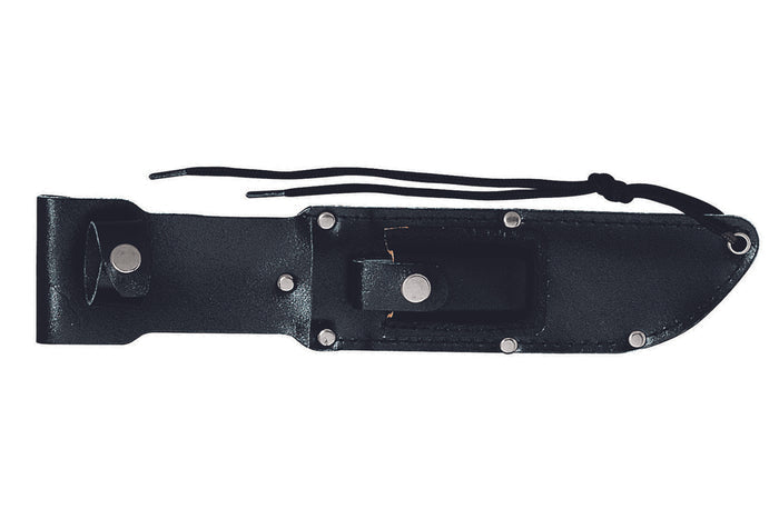 Couteau Bowie Herbertz 101018 lame 18cm manche en cuir + étui en cuir + pierre à aiguiser
