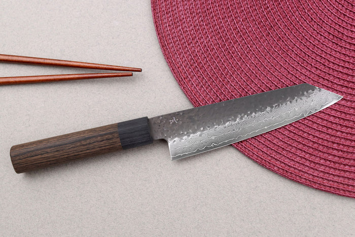 Couteau bunka 14,5cm japonais Shizu Hamono Gen VG10 damas
