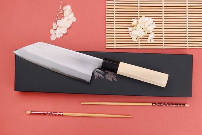 Couteau bunka 16,5cm japonais artisanal Naoki Mazaki WS2 poli