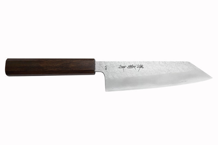 Couteau bunka 16,5cm japonais artisanal Sakai Kikumori TS10 en chêne noir