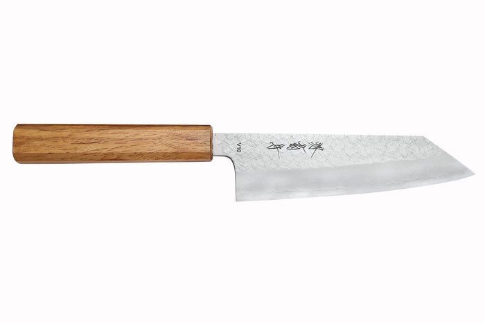 Couteau bunka 16,5cm japonais artisanal Sakai Kikumori TS10 en chêne