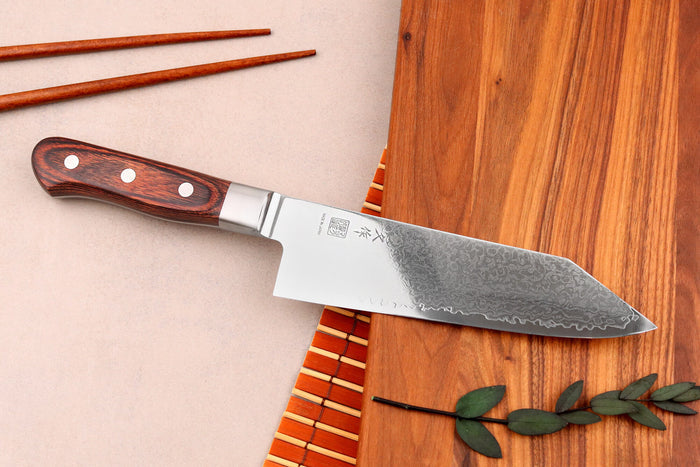 Couteau bunka 16,5cm japonais MAC Damas 45 couches 60th anniversary - Édition limitée