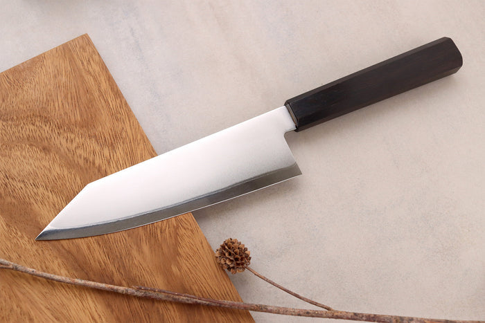 Couteau bunka 17cm japonais artisanal Hatsukokoro Kaijin BS2 ébène
