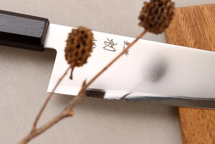 Couteau bunka 17cm japonais artisanal Hatsukokoro Kaijin BS2 ébène