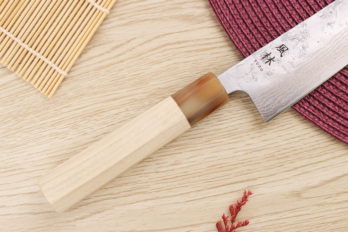 Couteau bunka 17cm japonais artisanal Yuzo Haruto Damas