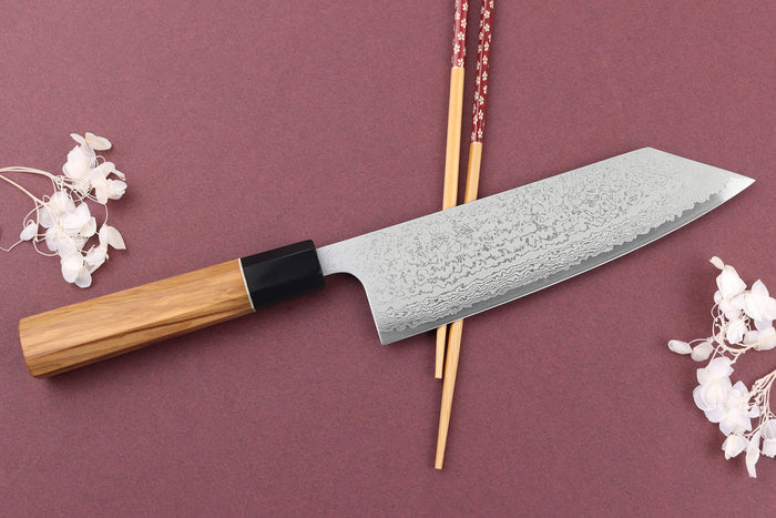 Couteau bunka 18cm japonais artisanal Yuzo Damas VG10
