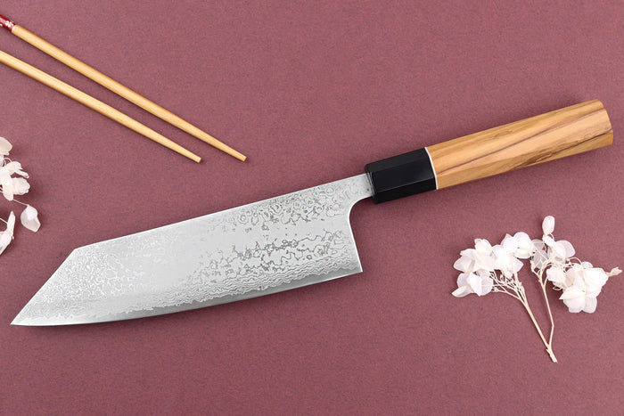 Couteau bunka 18cm japonais artisanal Yuzo Damas VG10