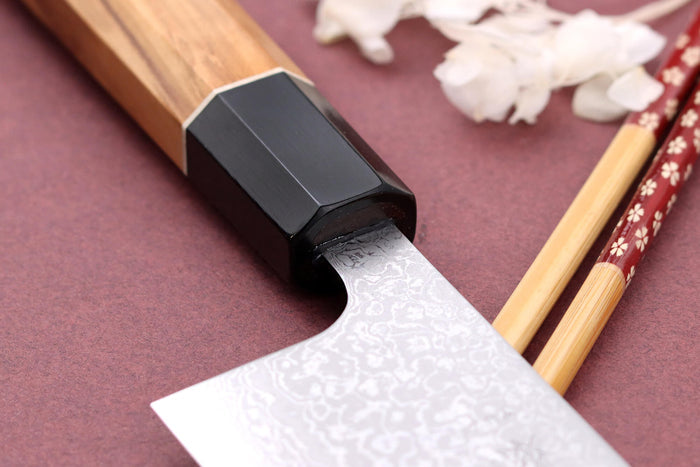 Couteau bunka 18cm japonais artisanal Yuzo Damas VG10
