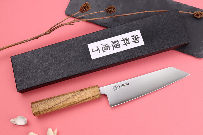 Couteau bunka japonais artisanal Wusaki Migaki G3 16,5cm