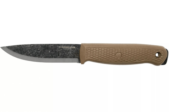 Couteau Condor Terrasaur Désert 63846 lame 10,5cm manche polypropylène tan + étui