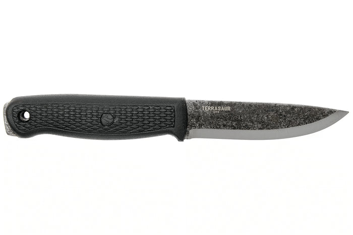 Couteau Condor Terrasaur Désert 63847 lame 10,5cm manche polypropylène noir + étui