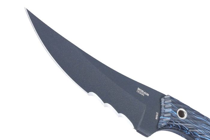 Couteau CRKT Clever Girl 2709B.CR lame semi-dentée 11,6cm manche G10 bleu et noir + étui