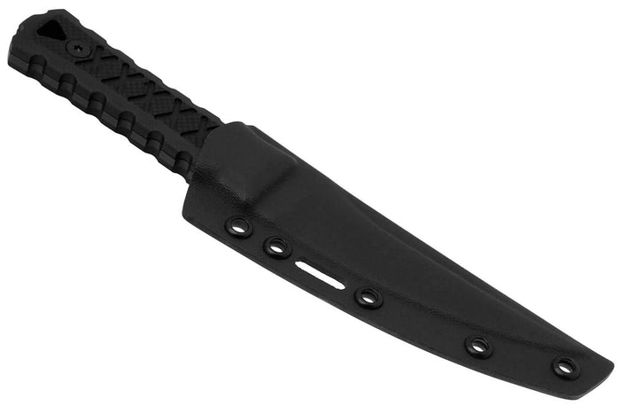Couteau CRKT H74 2924.CR lame 12cm manche en G10 noir + étui
