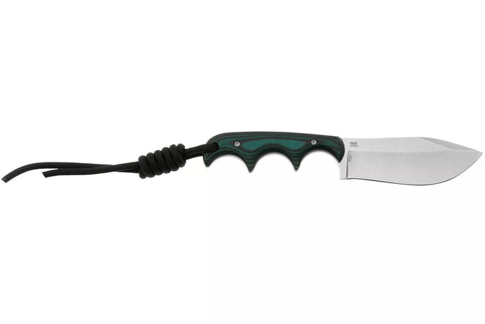 Couteau CRKT Minimalist Nessmuk 2376.CR lame 7,3cm manche en micarta vert + étui