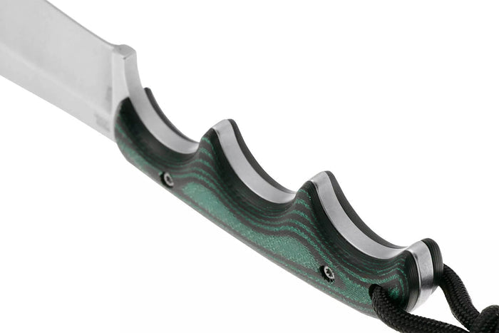 Couteau CRKT Minimalist Nessmuk 2376.CR lame 7,3cm manche en micarta vert + étui