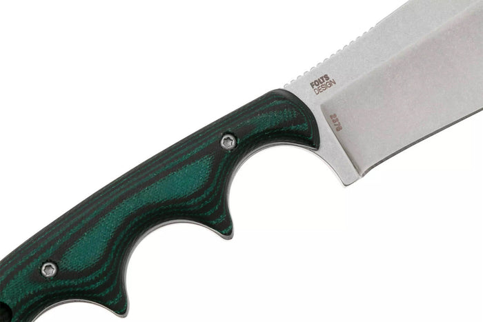 Couteau CRKT Minimalist Nessmuk 2376.CR lame 7,3cm manche en micarta vert + étui