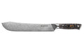 Couteau de boucher Wusaki Sakin Damas 10Cr 22cm manche en fibre de carbone et feuille d'or