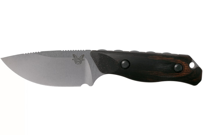 Couteau de chasse Benchmade Hidden Canyon Hunter 15017 lame 7cm manche bois + étui en cuir