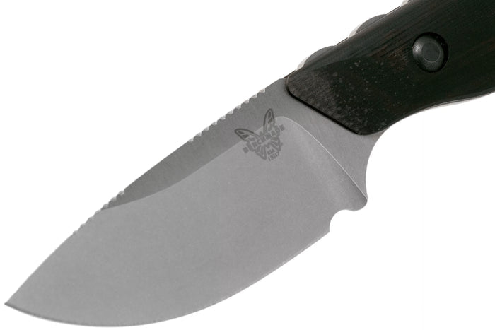 Couteau de chasse Benchmade Hidden Canyon Hunter 15017 lame 7cm manche bois + étui en cuir