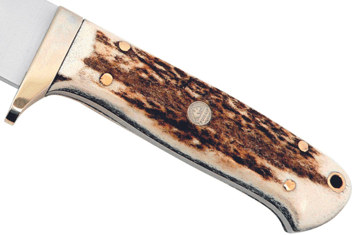 Couteau de chasse Puma IP Elk Hunter Stag 304410 lame 10,4cm manche bois de cerf + étui en cuir