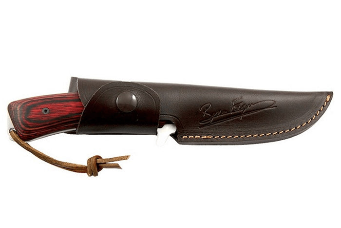 Couteau de chasse Wildsteer Byron Ferguson WBF0102 lame 11cm manche cocobolo + étui en cuir