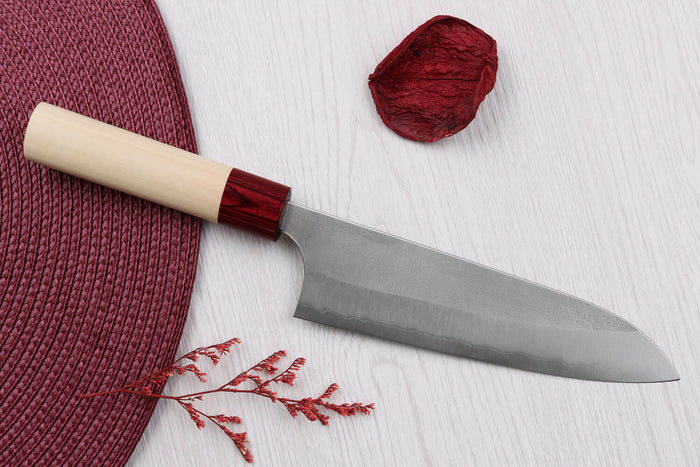 Couteau de chef 18cm japonais artisanal Masakage Yuki Shirogami 2