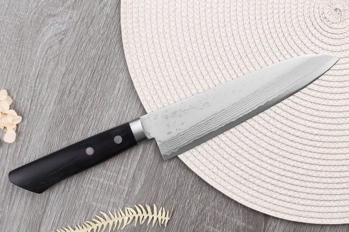 Couteau de chef 18cm japonais artisanal Masutani VG10 Damas