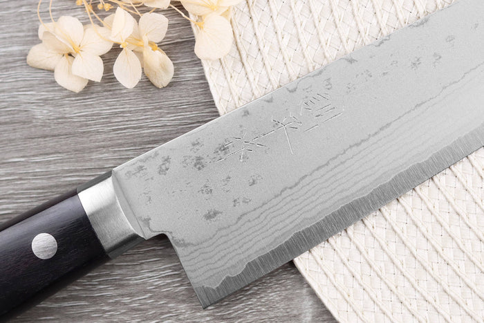 Couteau de chef 18cm japonais artisanal Masutani VG10 Damas