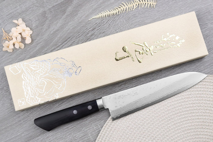 Couteau de chef 18cm japonais artisanal Masutani VG10 Damas