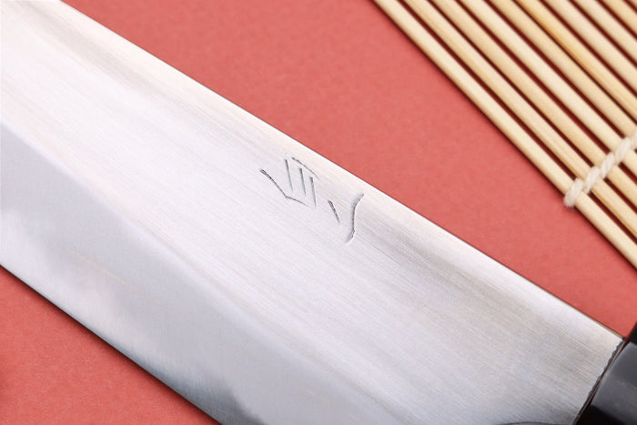 Couteau de chef 18cm japonais artisanal Naoki Mazaki WS2 poli