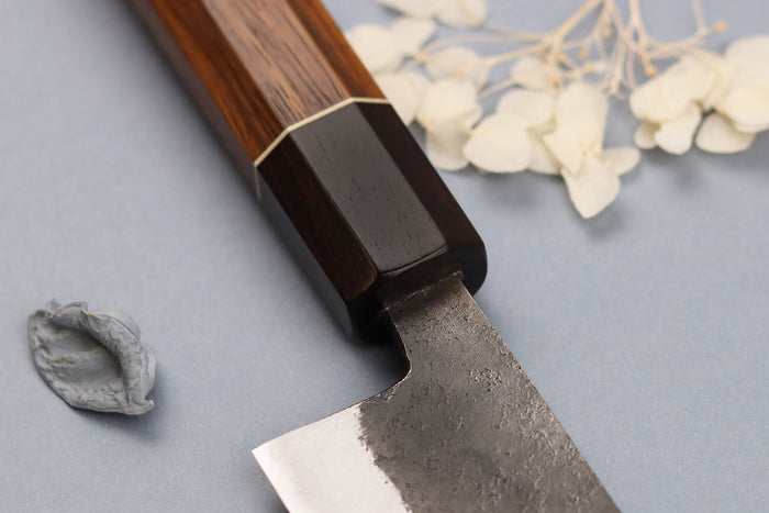 Couteau de chef 18cm japonais artisanal Yuzo Black Nashiji