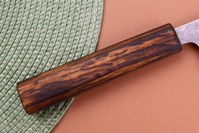 Couteau de chef 18cm japonais artisanal Yuzo Enju Damas 440C