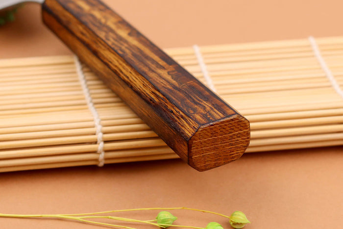 Couteau de chef 18cm japonais artisanal Yuzo Enju Damas 440C