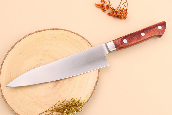 Couteau de chef 18cm japonais Satake Cutlery Brown Pakkawood