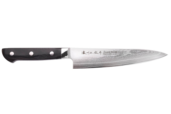 Couteau de chef 18cm japonais Satake Cutlery damas 69 couches