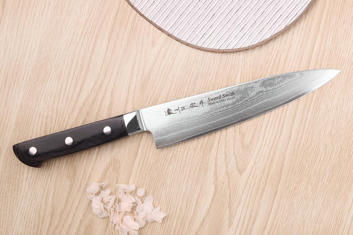 Couteau de chef 18cm japonais Satake Cutlery damas 69 couches
