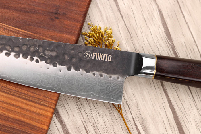 Couteau de chef 20cm Fukito Ébène Damas VG10