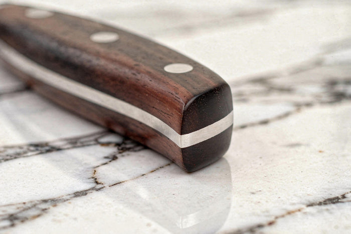 Couteau de chef 20cm Guillaume Leonard Cuistot en acier inoxydable et bois de santal rouge