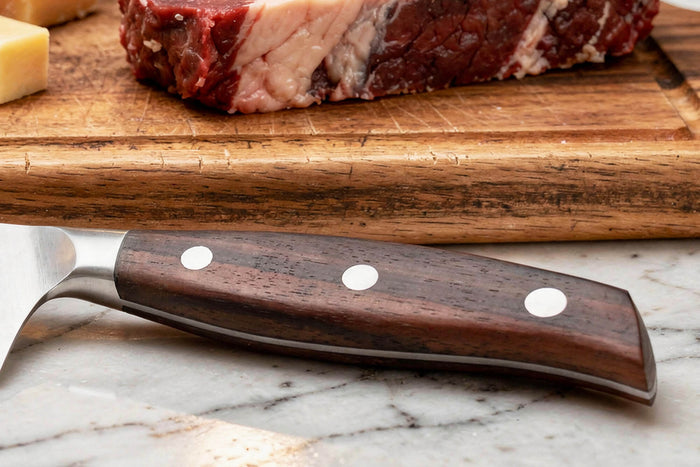 Couteau de chef 20cm Guillaume Leonard Cuistot en acier inoxydable et bois de santal rouge