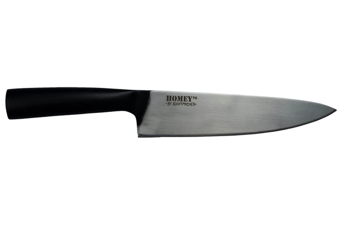 Couteau de chef 20cm Homey's by Schiffmacher manche en inox noir