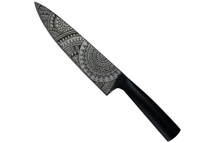 Couteau de chef 20cm Homey's by Schiffmacher manche en inox noir